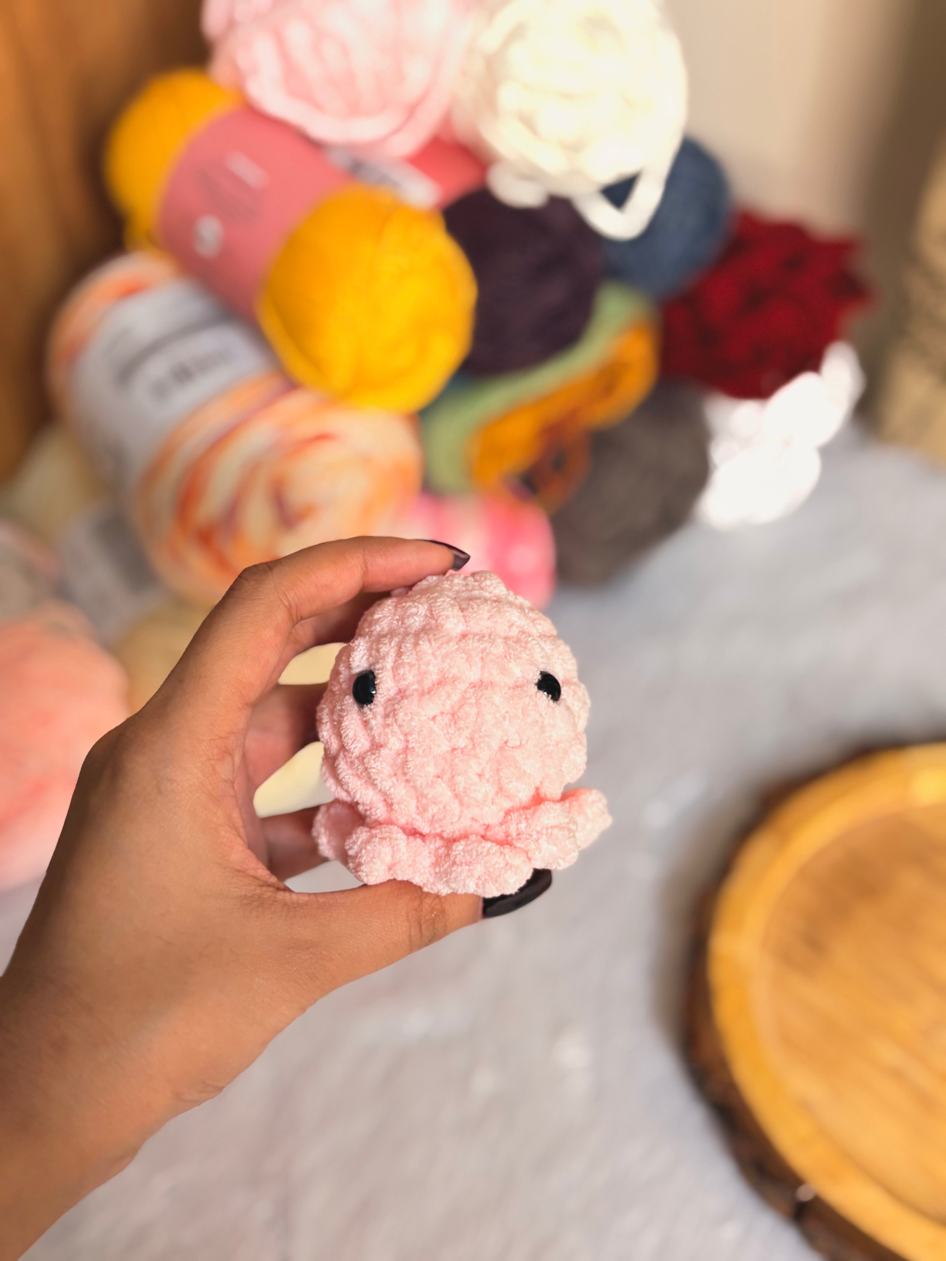 Plushie octopus keychain