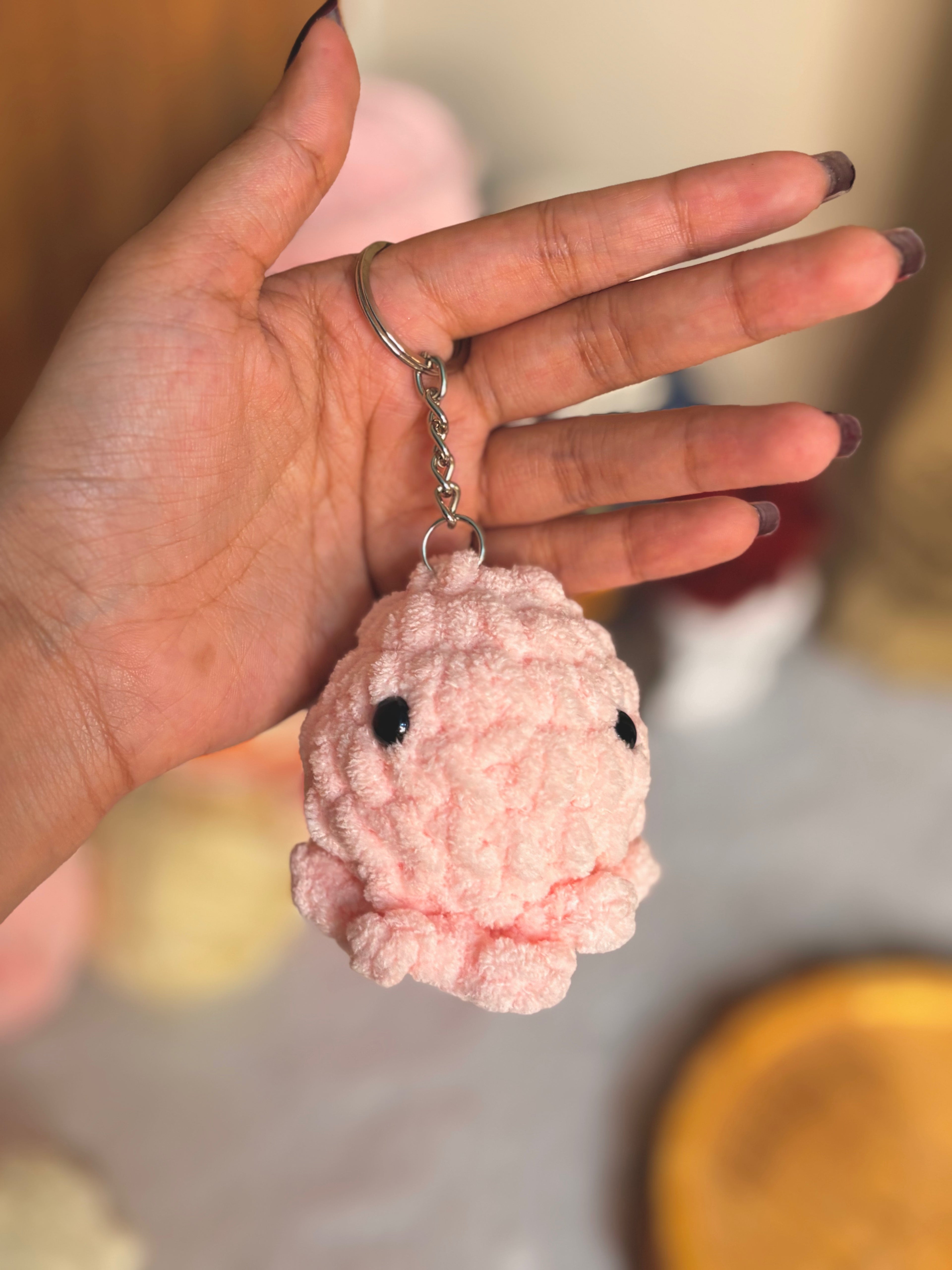 Plushie octopus keychain