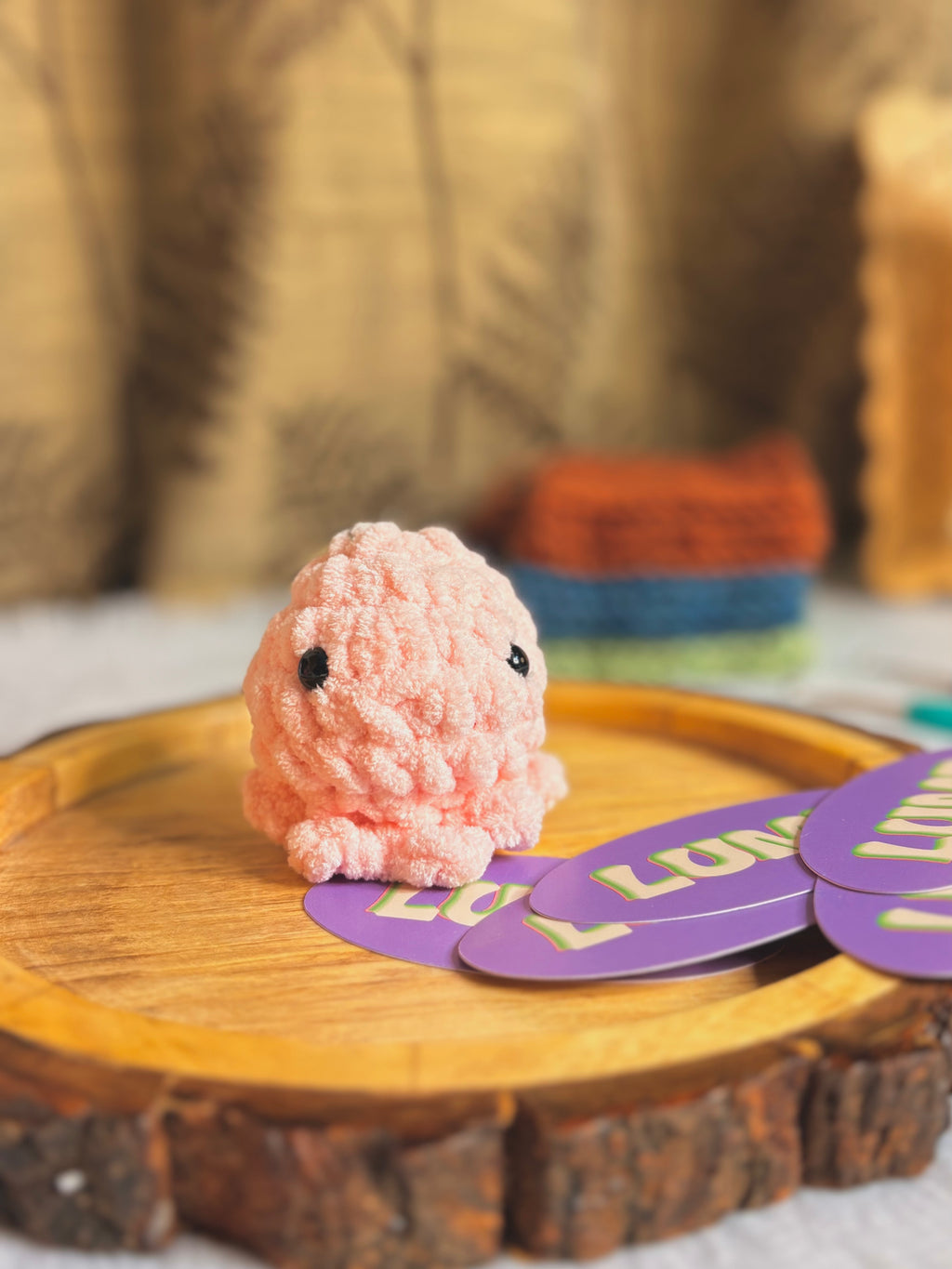 Plushie octopus keychain