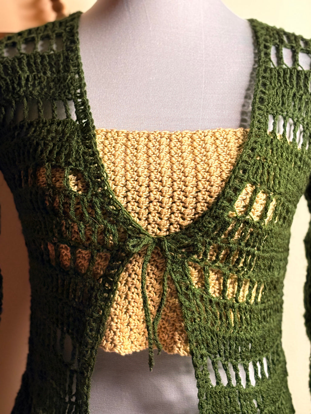 Forest Mist Mesh Cardigan