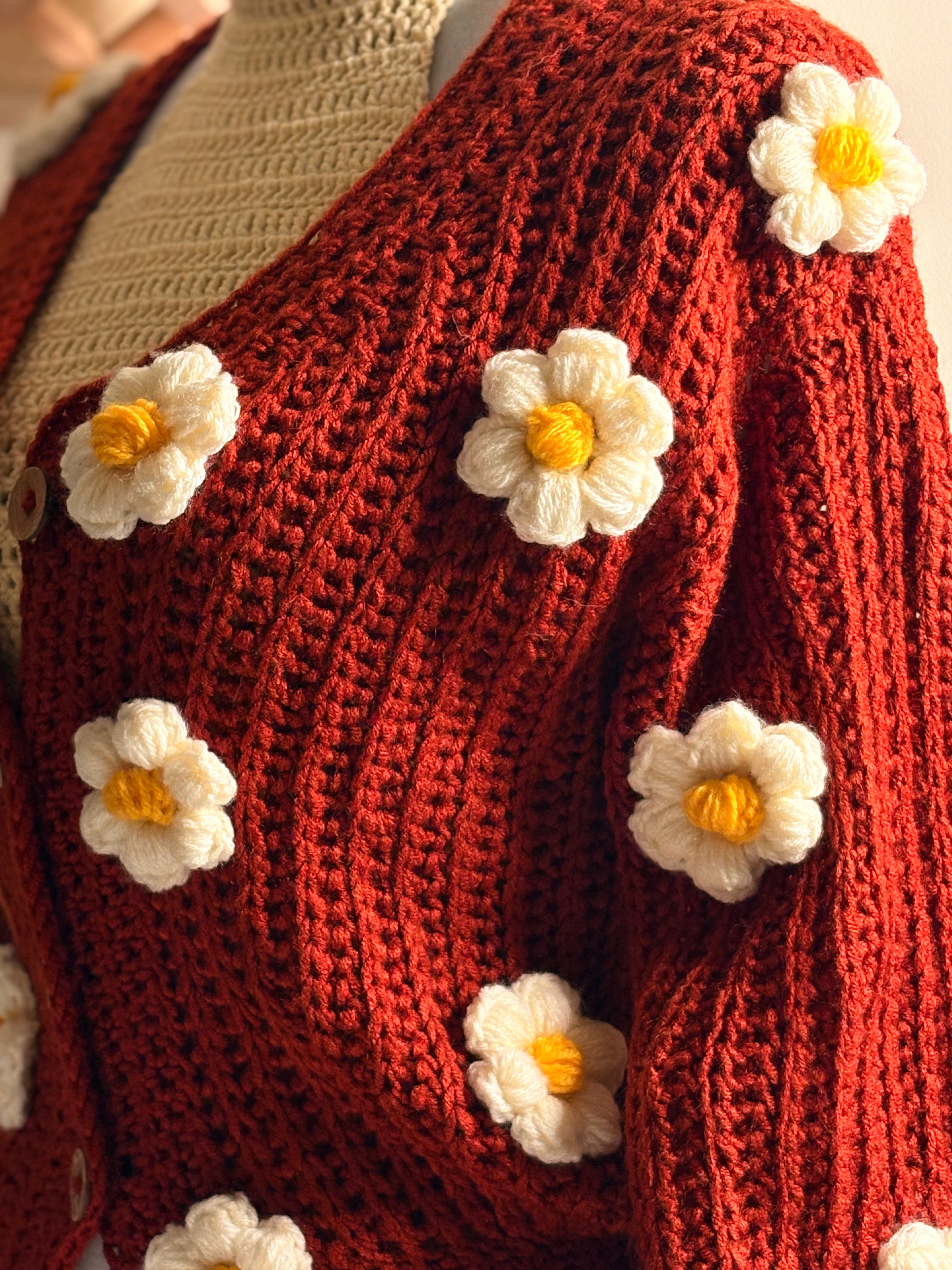 Rust Bloom Cardigan