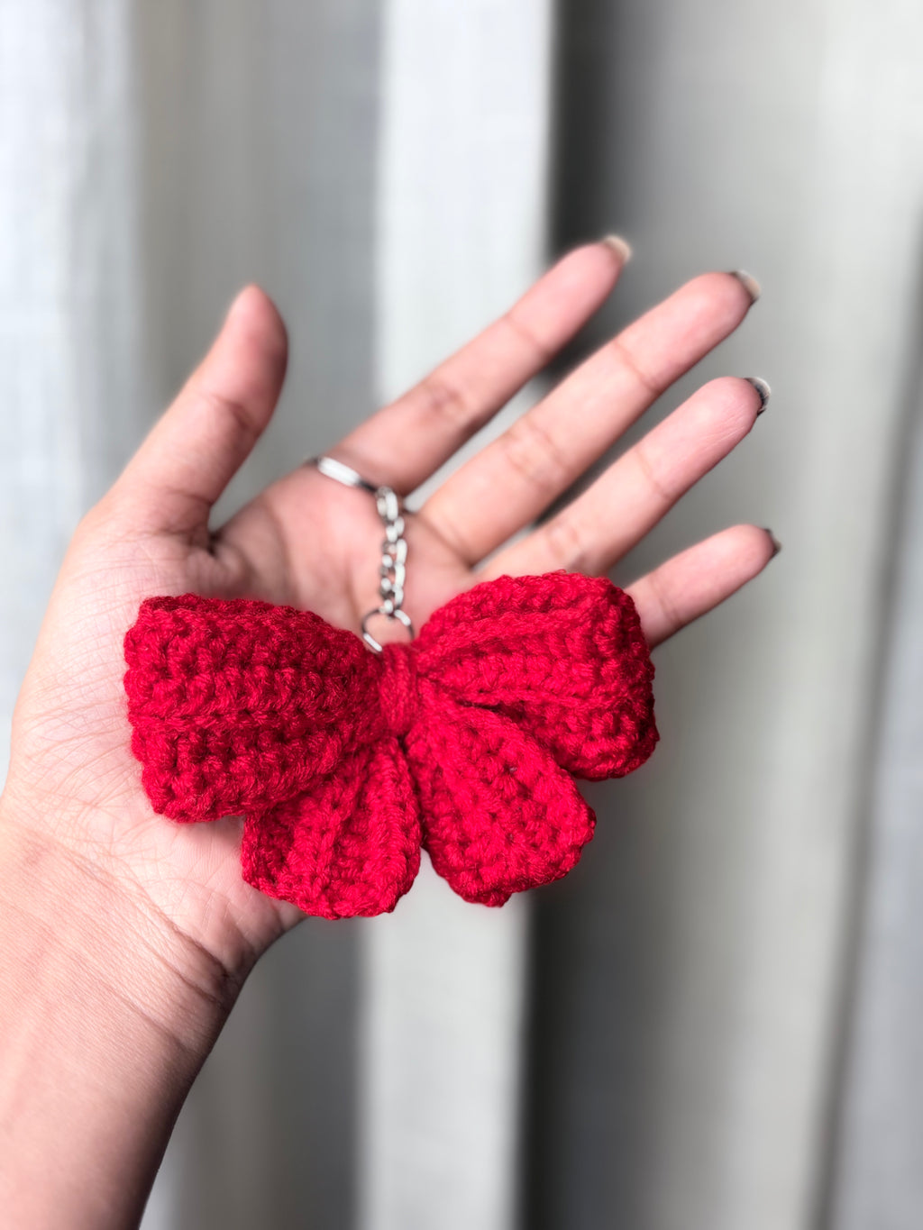 Red Bow Keychain