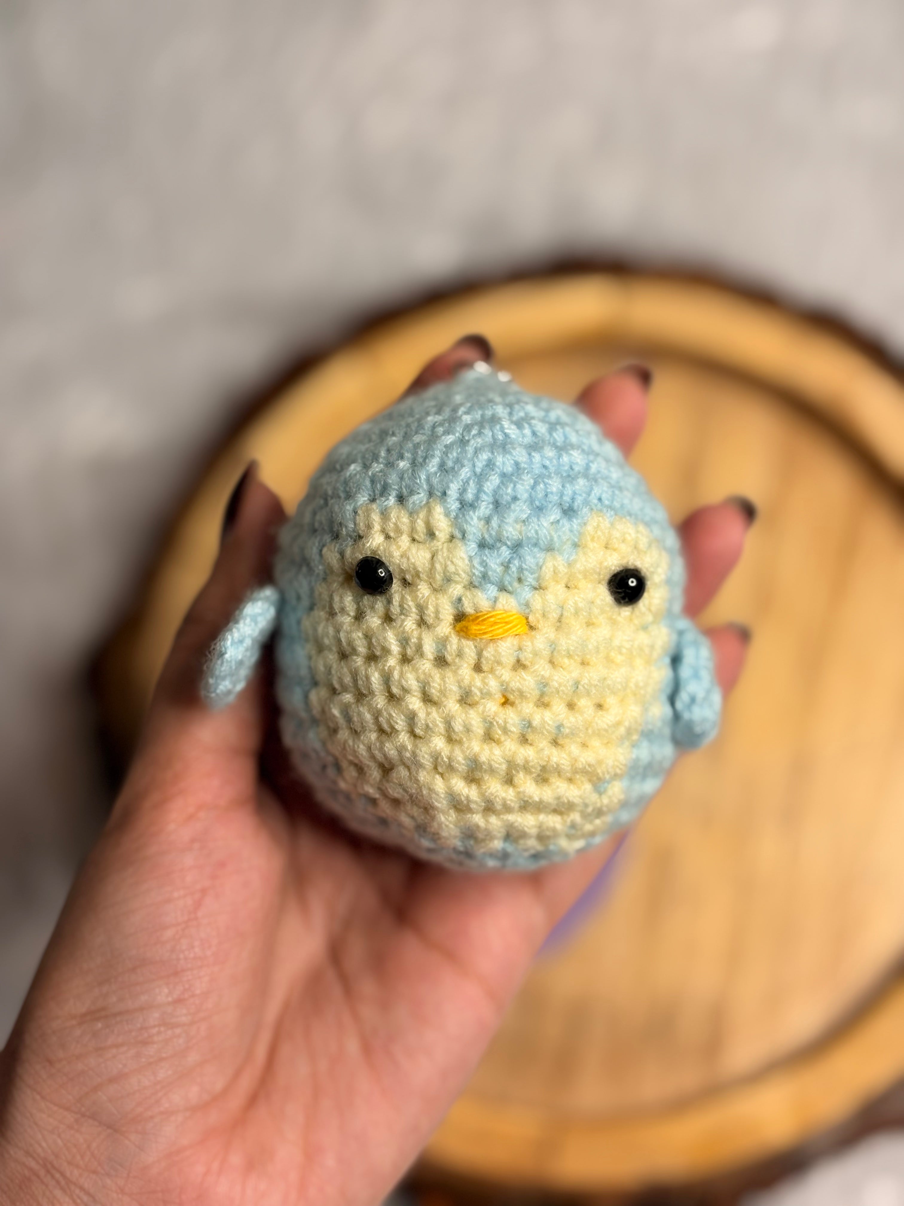 Crochet Penguin Keychain