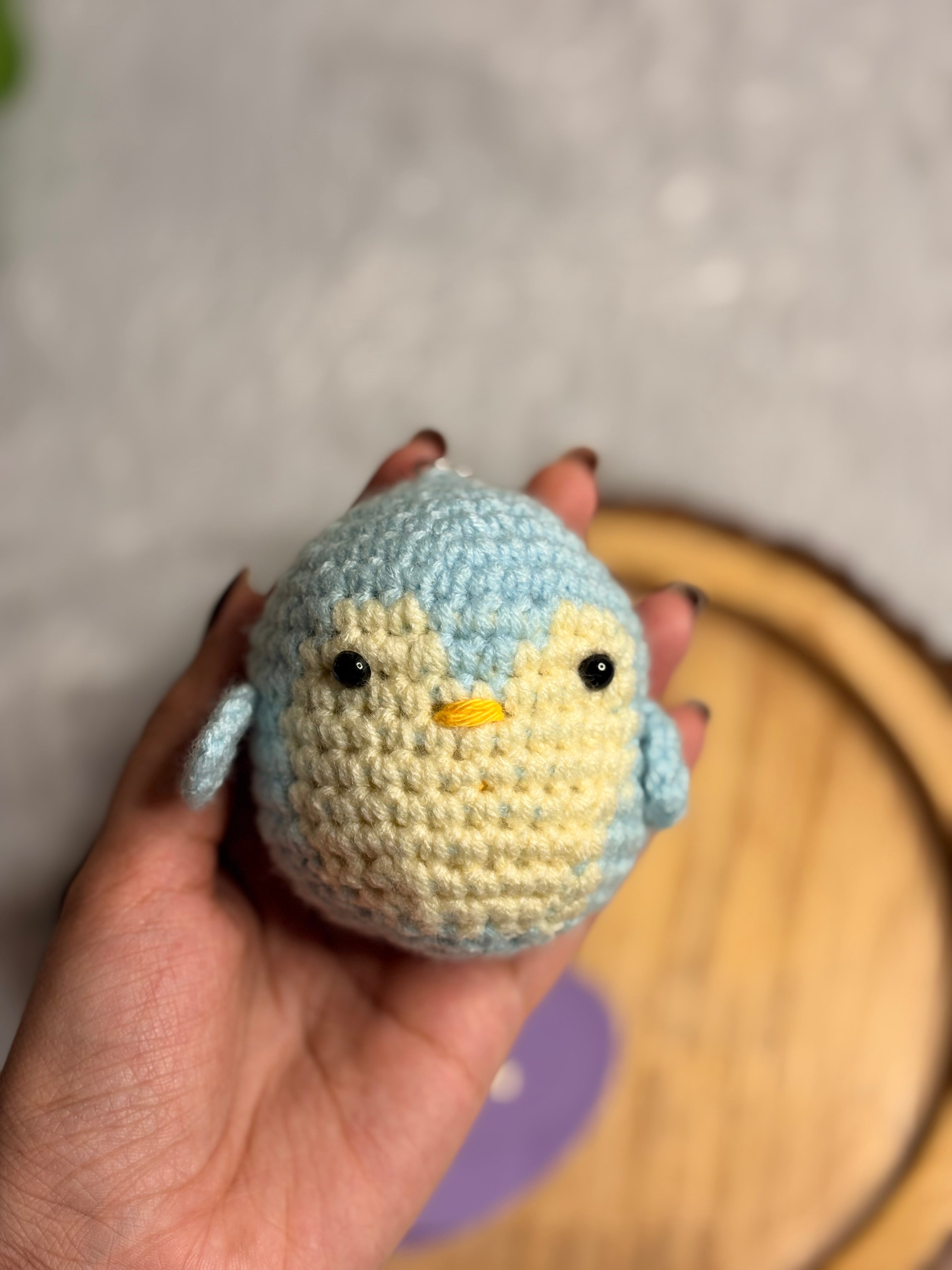 Crochet Penguin Keychain