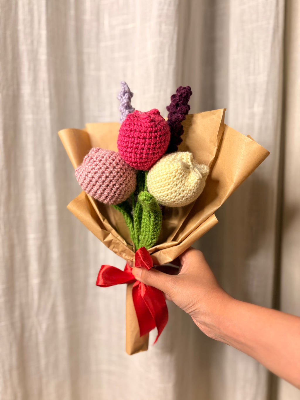 Tulip Trio with Lavender