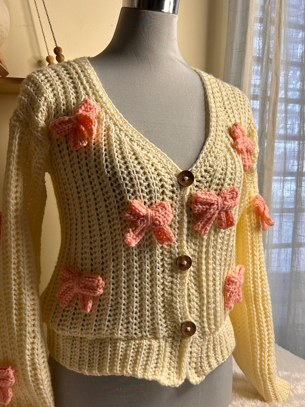 Blush Bow Cardigan